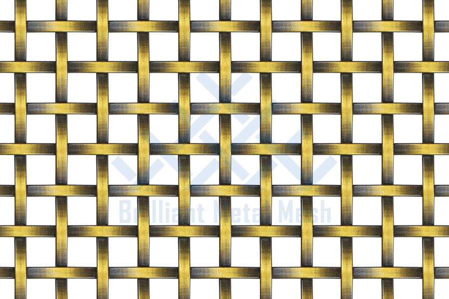 Antique Brass Decorative Wire Mesh for Cabinet Doors
