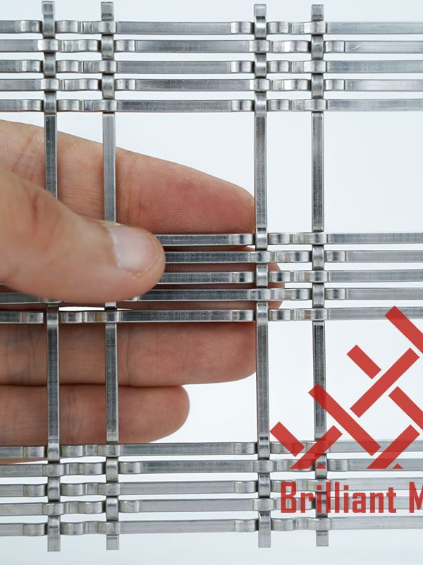 decorative stainless steel crimped wire mesh panel